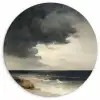 Kust - Golven - Rots - Storm Wandcirkel plexiglas klein -3d