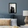 Wijnflessen - Zwart - Minimalistisch fotolijst zwart zonder passe partout klein -sfeer3