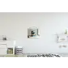 Stapel - Boeken - Groen - Daglicht textielposter latten blank klein -kinderkamer
