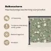 Botanisch - Vogels - Groen Balkonbeschermer Duitsland klein 596 -specs_NL