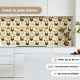 Toekans - Exotisch - Kleurrijk keuken achterwand 2 middel 871 -sfeer4_DE