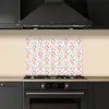 Sfeer - Oranje - Blauw - Groen keuken achterwand spatscherm klein 900 -sfeer1