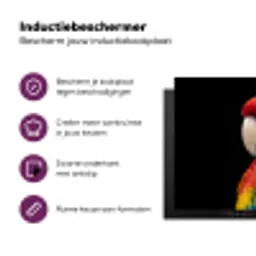 Ara - Portret - Rood Inductie beschermer vinyl 3mm klein -zzzzzzz-cc-usp