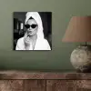 Zonnebril - Vrouw - Zwart - Wit aluminium wit klein -sfeer2