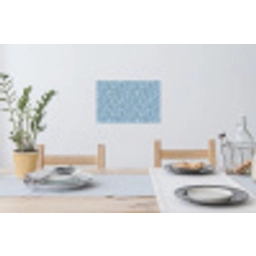 Organisch - Patroon - Blauw Muursticker klein 286 -eettafel