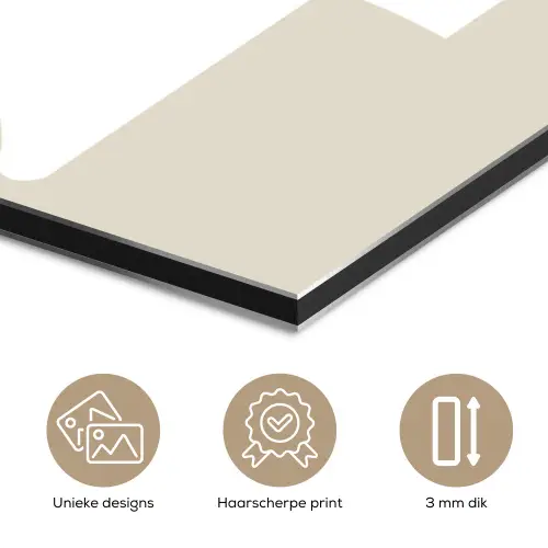 Kerstboom - Japandi - Christmas - Beige aluminium wit klein -closeup_NL