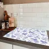 Birds - Flowers - Blue Inductie beschermer vinyl 3mm klein 276 -sfeer3