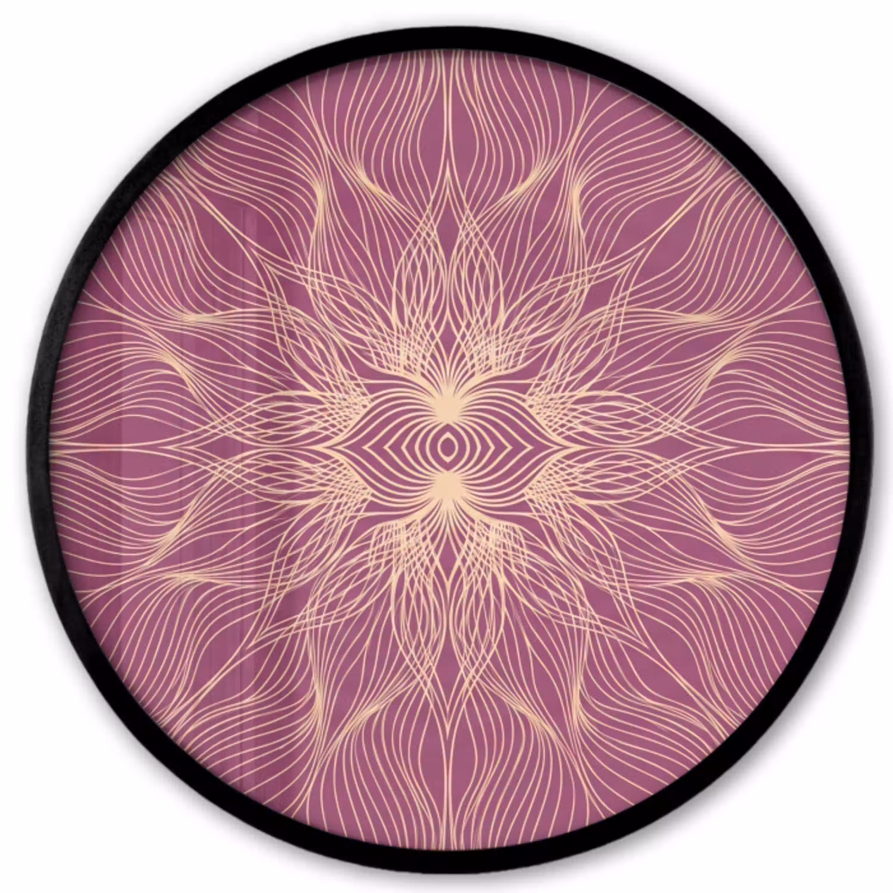 Lijnen - Patroon - Abstract Fotolijst rond zonder passe partout klein -3d