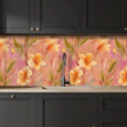 Botanisch - Bloemen - Kleurrijk keuken achterwand 2 middel 871 -sfeer1