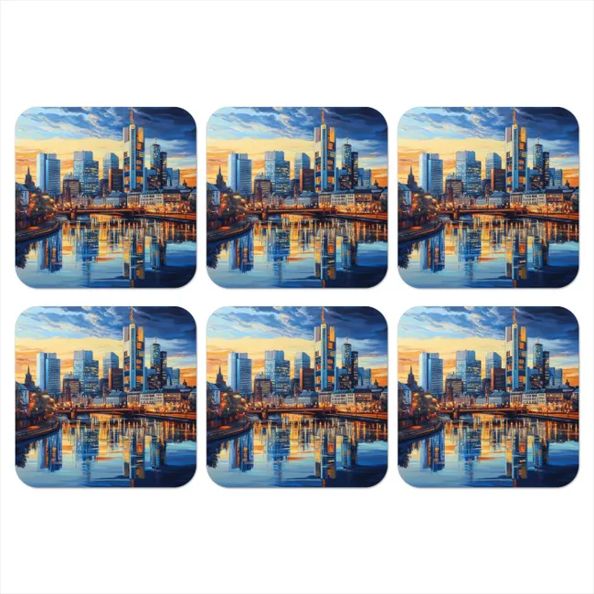 Coaster - Sunset Frankfurt - City - Skyline - Water