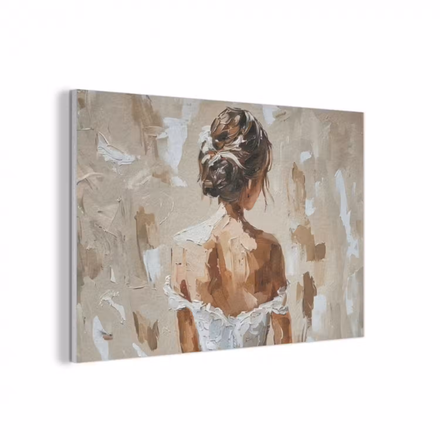 Akustikbild - Frau - Farbe - Abstrakt - Beige - Modern