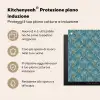 Symmetrisch - Patroon - Blauw Inductie beschermer vinyl 3mm middel 274 -zzzzzzusp-haakje_IT