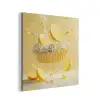 Citroen - Taart - Eten - Geel aluminium wit klein -3d