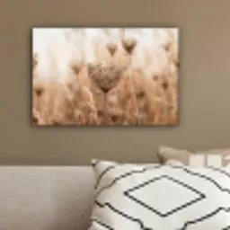 Schermbloem - Droogbloem - Winter - Beige - Minimalistisch canvas 2cm klein -sfeer3