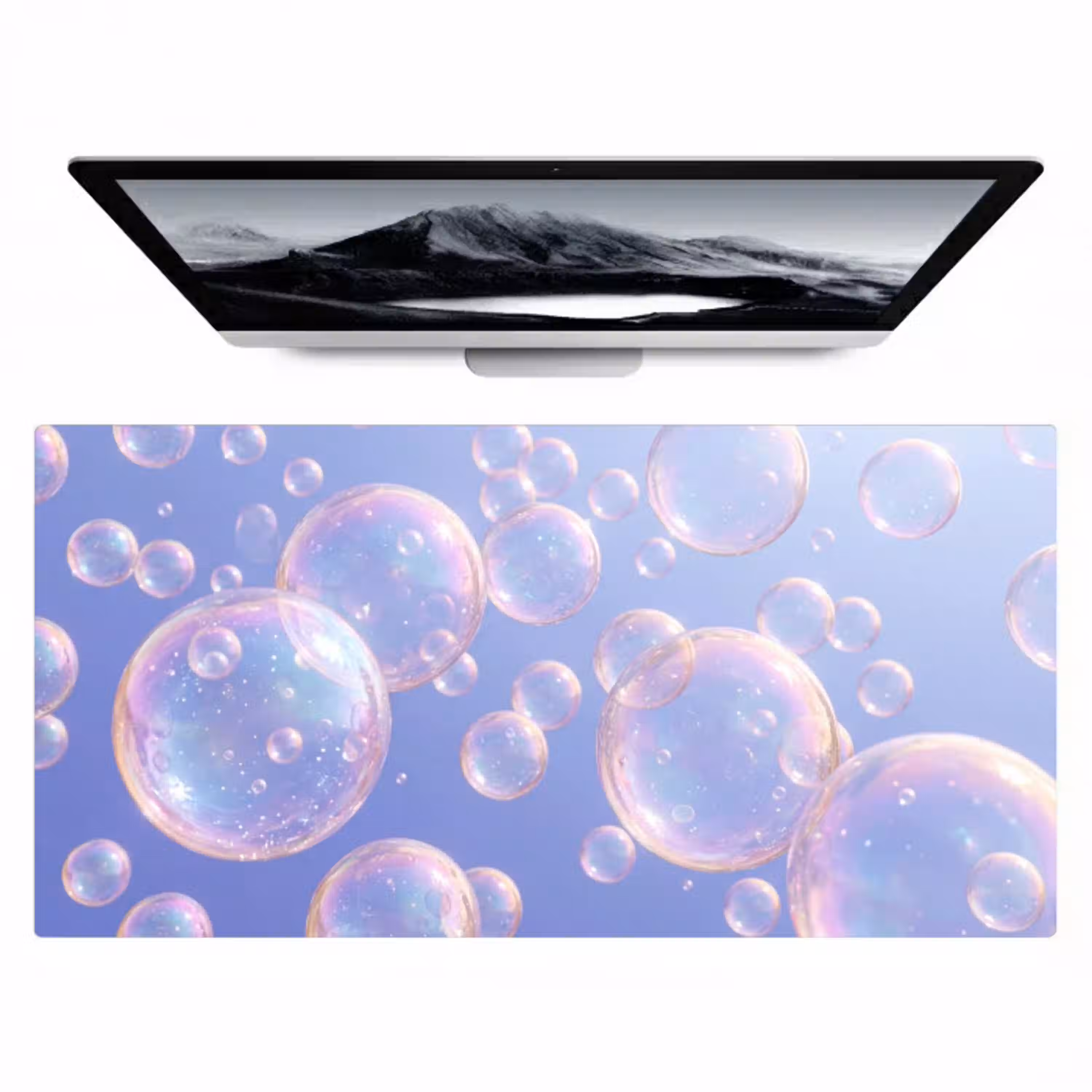 Pastel - Bubbels - Dromerig Muismat XXL klein -zzz3d