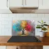 Boom - Kleurrijk - Grijs - Modern keuken achterwand spatscherm klein -sfeer2