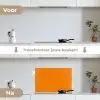 Oranje - Seizoenen - Herfst - Kleur keuken achterwand spatscherm klein 900 -voor_na_NL