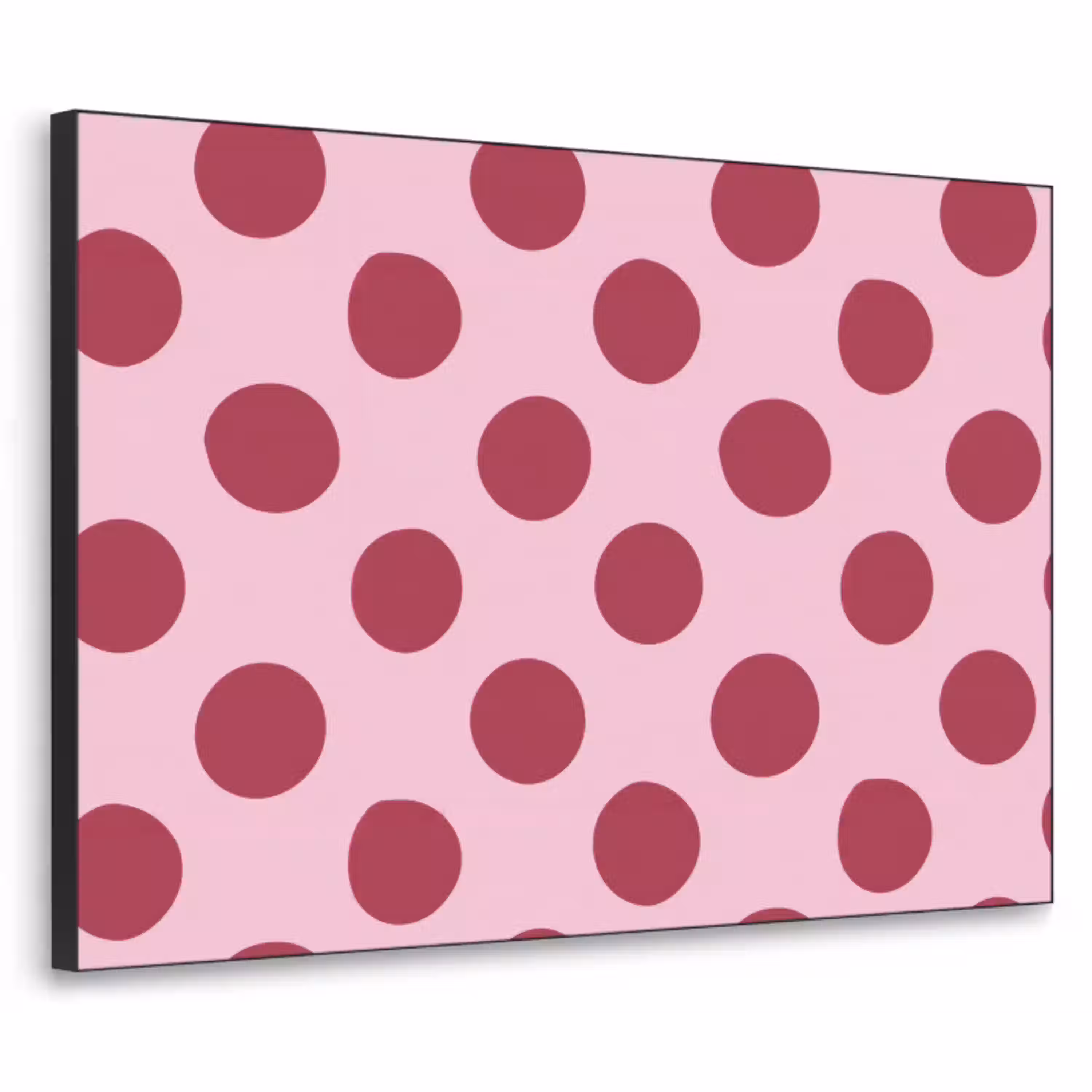 Stippen - Patroon - Bordeaux Textielframe zwart klein 947 -3d