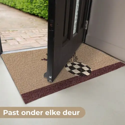 Minimalistisch - Vaas - Bloemen - Bruin Deurmat klein -USP_NL