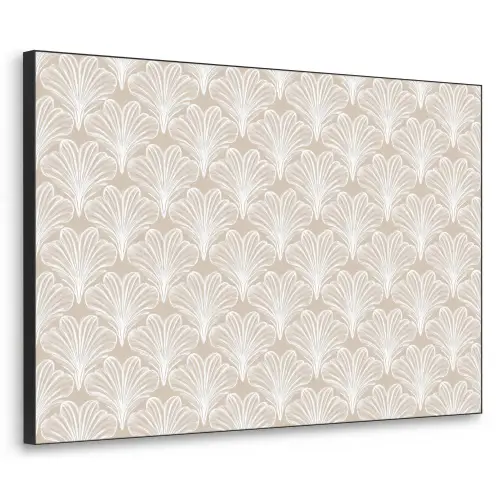 Vintage - Waaier -Crème Textielframe - compleet frame klein 947 -3d