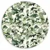 Abstract - Camouflage - Groen Wandcirkel plexiglas klein 852 -3d