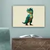 Stekels - Dino - Blauw - Gespierd canvas 2cm klein -sfeer4