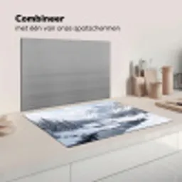 Sneeuwlandschap - Bergen - Rivier - Winter Inductie beschermer vinyl 3mm klein -wsfeer7_website