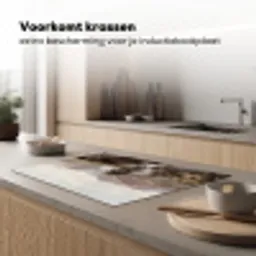 Berglandschap - Meer - Bergen - Vallei - Klassiek Inductie beschermer vinyl 3mm klein -sfeer1