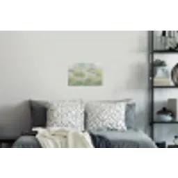 Bloemenveld - Heuvels - Kleurrijk Muursticker klein -slaapkamer