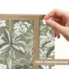 Botanisch - Bloemen - Groen Light Box met batterij (Wandlamp) middel 907 -USP_websiteprintNL