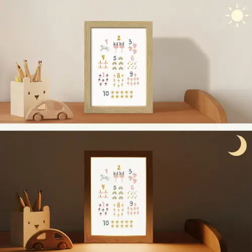 Educatief - Leren tellen - Wit - 1-10 - Meisjes Light Box met kabel klein -sfeer3_kind