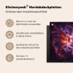 Space - Stars - Abstract - Colorful Inductie beschemer met haakjes klein -ky-usp-de