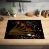 Kruiden - Lepels - Zout - Specerijen - Zwart Inductie beschermer vinyl 3mm klein -sfeer5