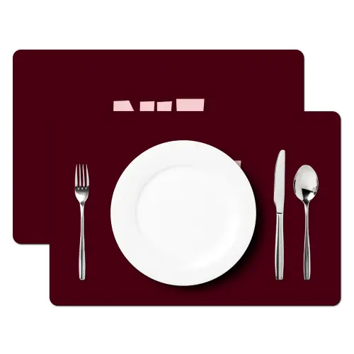 Nice - Uitroepteken - Rood Placemat vinyl groot -zzsfeer2_Kitchenyeah-website
