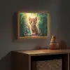Kat - Huisdier - Natuur Light Box met batterij (Wandlamp kind) middel -sfeer5_kind