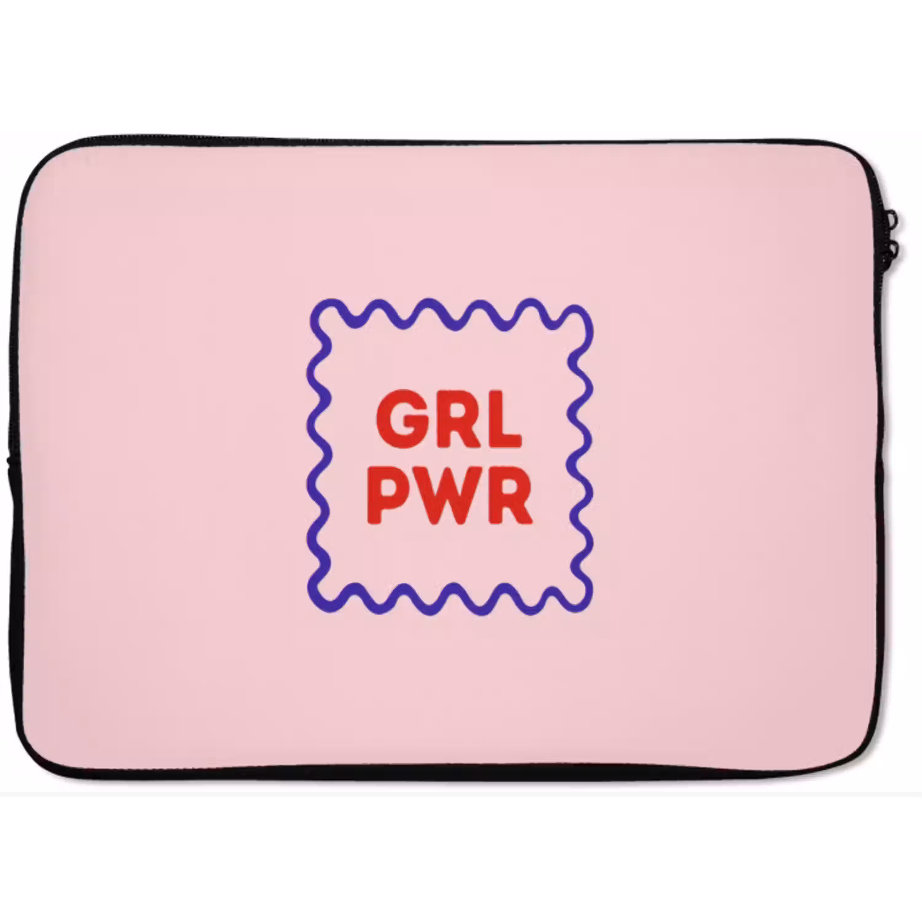 Grl pwr - Roze - Kader laptophoes neopreen klein -zkaufland3dotto