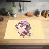 Pinguïn - Rolschaatsen - Geel - Energiek Inductie beschermer vinyl 3mm klein -sfeer5