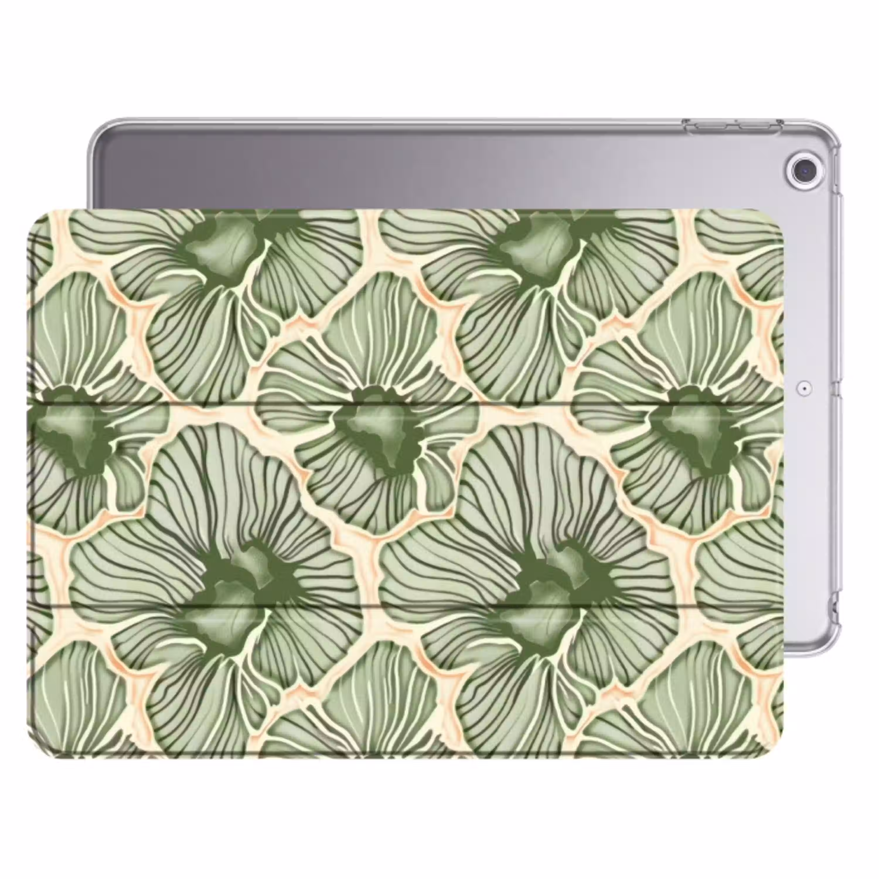 Groen - Botanisch - Bloemen - Organisch - Patroon Apple iPad 2017 middel 1172 -threedimensional_3d_global