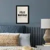 Kerst - Quotes - Feliz navidad - Kerstmis - Feestdagen fotolijst zwart zonder passe partout klein -sfeer3