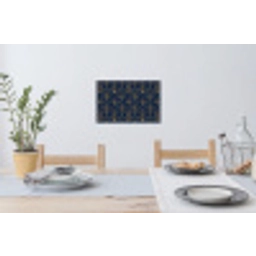 Deco - Waaier - Blauw Muursticker klein 286 -eettafel