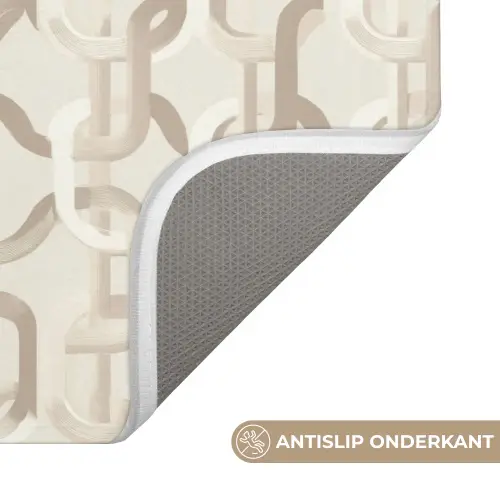 Motief - Abstract - Beige Badmat klein 997 -USP_AntislipNL