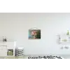 Orchidee - Boeket - Vaas - Bloemen textielposter latten blank klein -kinderkamer