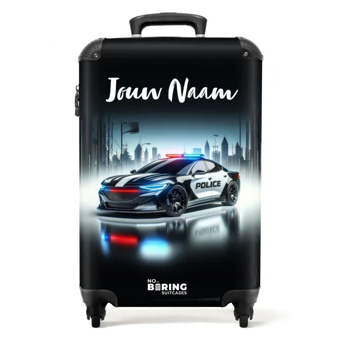 Politie powercar NBS - Handbagage koffer - Kinderen Unisex middel -productfoto_recht