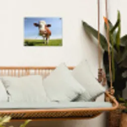 Koe in de Weide tuinposter los doek klein -sfeer7