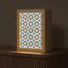 Klassiek - Geometrisch - Blauw Light Box met kabel (Tafellamp) klein 925 -z3d_website