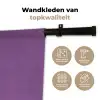 Follow your dreams - Paars - Penseeltextuur Wandkleed katoen klein -sfeer2