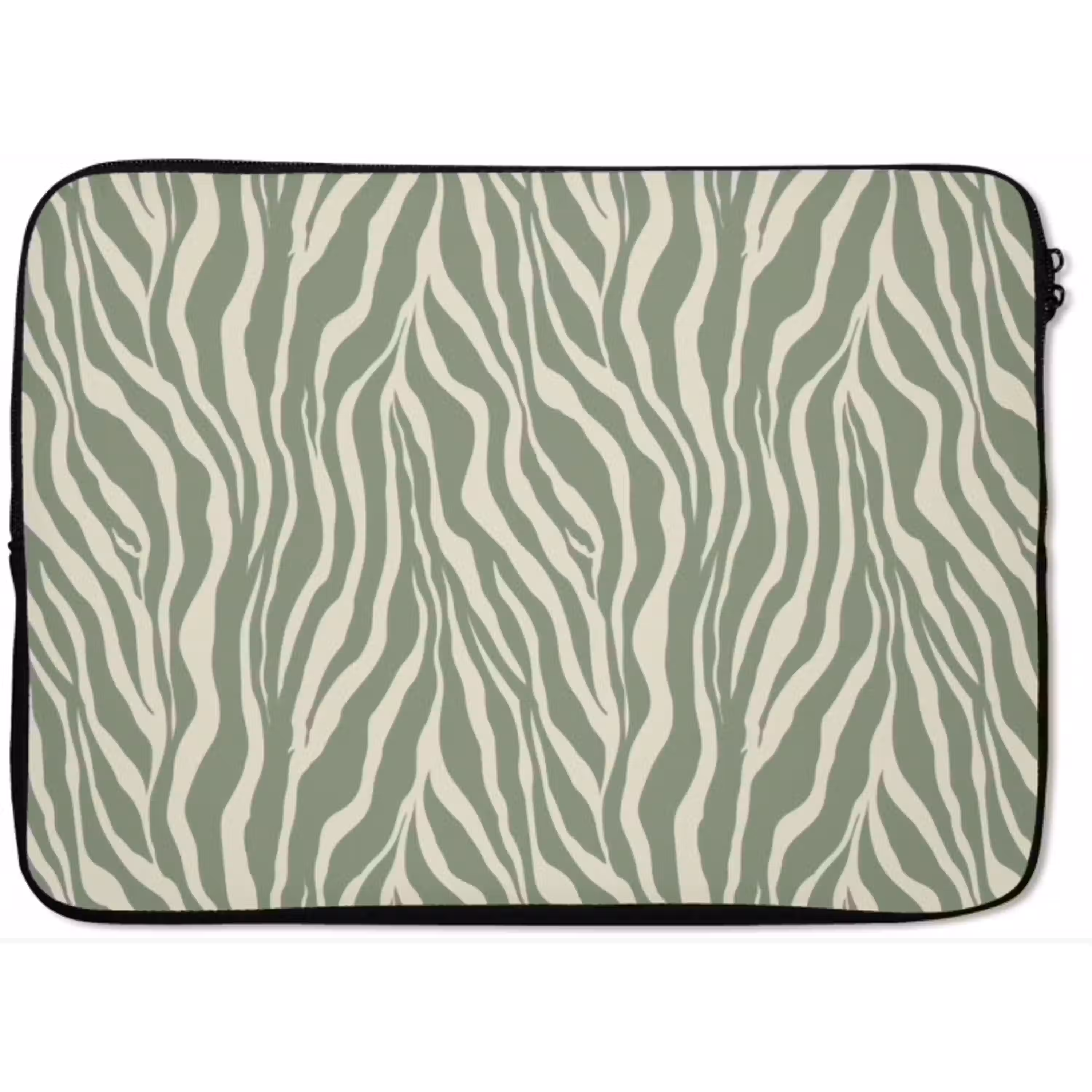 Zebra - Motief - Groen laptophoes neopreen klein 279 -zkaufland3dotto