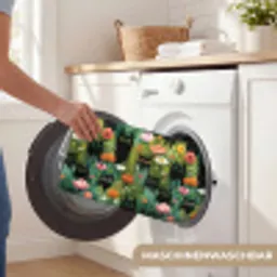 Katten - Bloemen - Kleurrijk Badmat klein 997 -USP_WasbaarDE