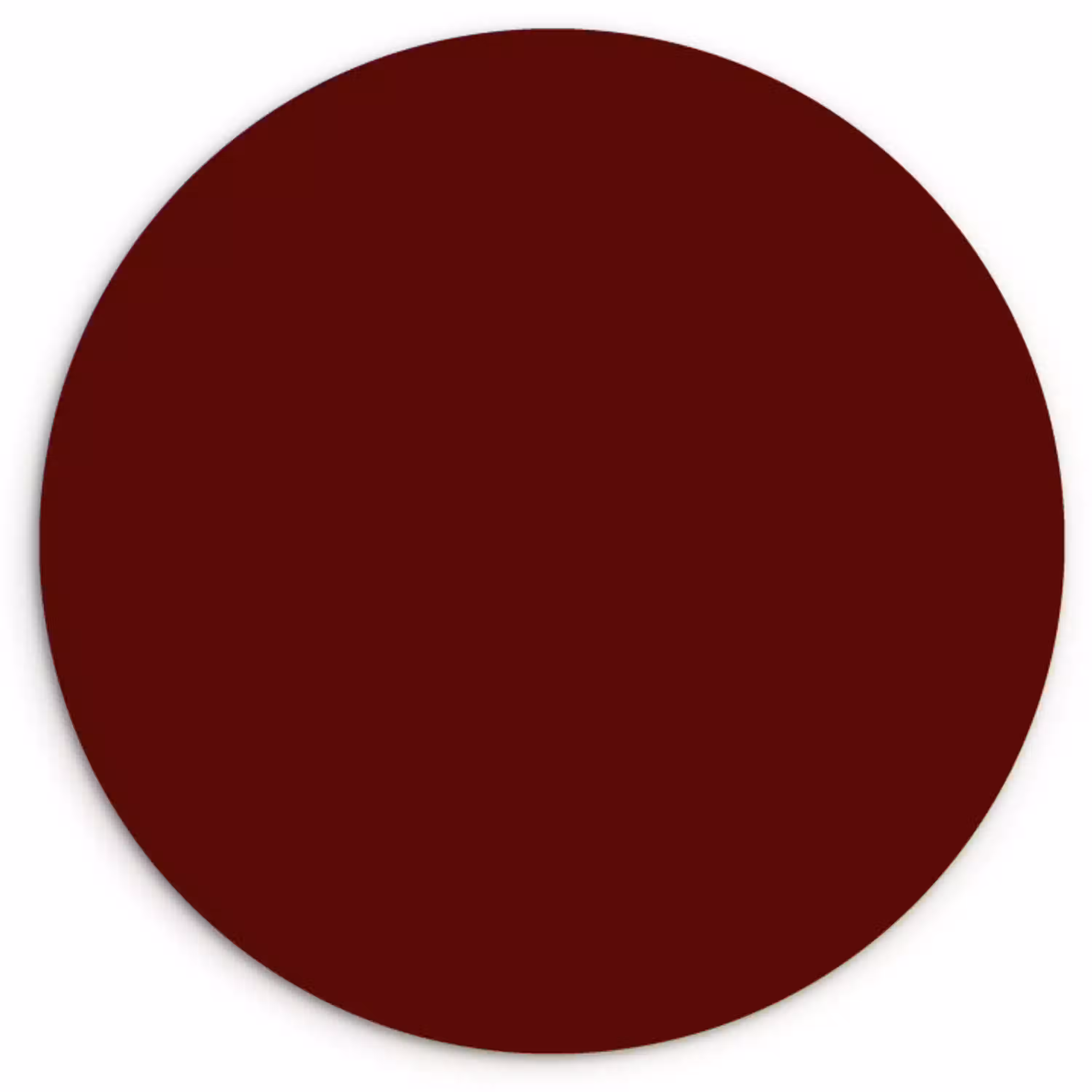 Burnt - Mahogany - Rood Wandcirkel kunststof plaat 5mm dik klein 188 -3d