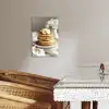 Pannenkoeken - Banaan - Siroop - Wit - Beige KitchenYeah - Keuken - Canvas klein -sfeer3